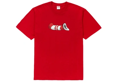 Pre-owned Supreme  Cat In The Hat Tee Red