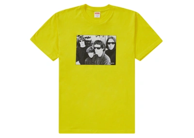 Pre-owned Supreme  The Velvet Underground Tee Yellow