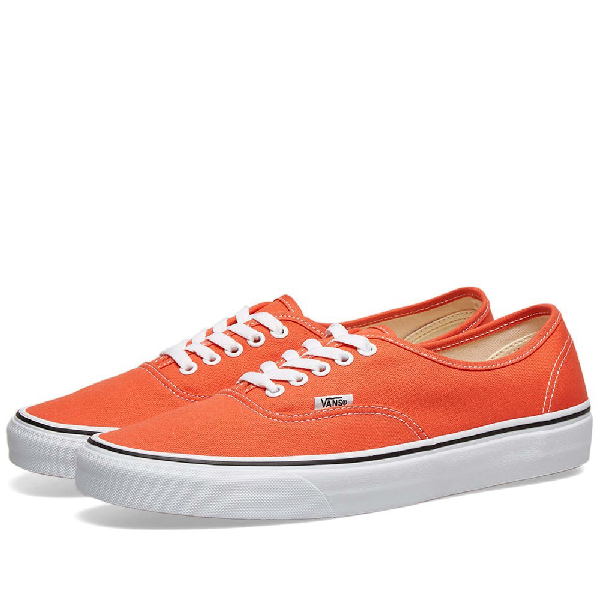 vans orange authentic