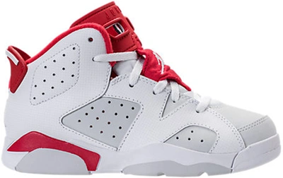 Pre-owned Jordan 6 Retro Alternate Hare (ps) In White/gym Red-pure Platinum