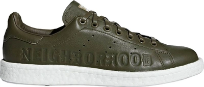 Pre-owned Adidas Originals  Stan Smith Boost Neighborhood Olive In Trace Olive/trace Olive/footwear White