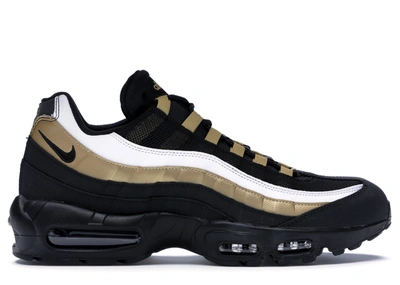 Pre-owned Nike Air Max 95 Og Black Metallic Gold White In Black/black-metallic  Gold-white | ModeSens