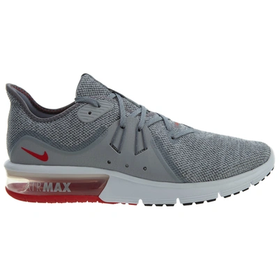 Pre-owned Nike Air Max Sequent 3 Cool Grey University Red In Cool Grey/university  Red | ModeSens