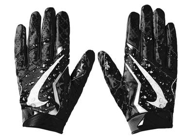 Pre-owned Supreme  Nike Vapor Jet 4.0 Football Gloves Black