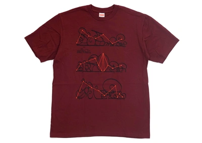 Pre-owned Supreme  System Tee Burgundy