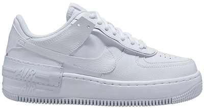 Pre-owned Nike Air Force 1 Low Shadow Triple White (women's) In White/white/white