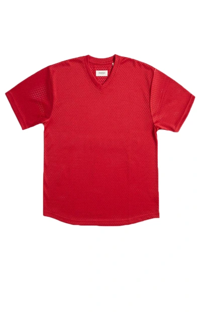 Pre-owned Fear Of God  Essentials Mesh T-shirt Red