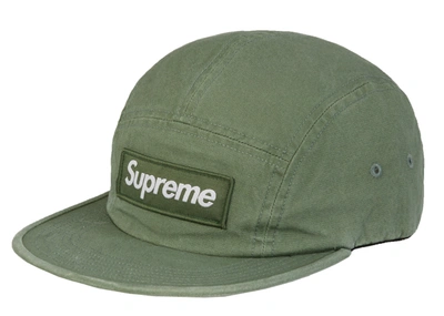 Pre-owned Supreme Military Camp Cap (fw19) Olive