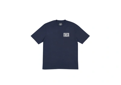 Pre-owned Palace Split T-shirt Navy/white