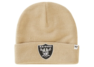 Pre-owned Supreme Nfl X Raiders X '47 Beanie Tan