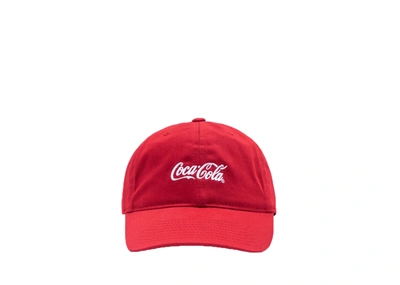 Pre-owned Kith  X Coca-cola Script Cap Red