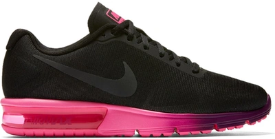 Pre-owned Nike Air Max Sequent Black Pink Blast (women's) In Black/pink Blast