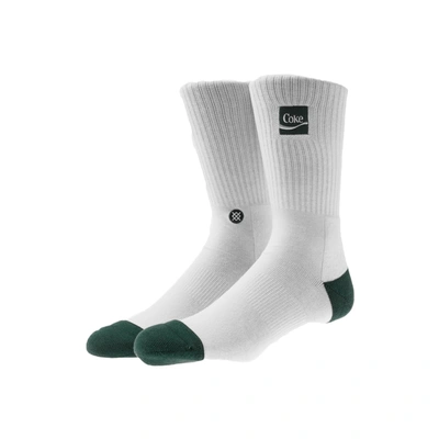 Pre-owned Kith X Coca-cola X Stance Crew Sock White/green