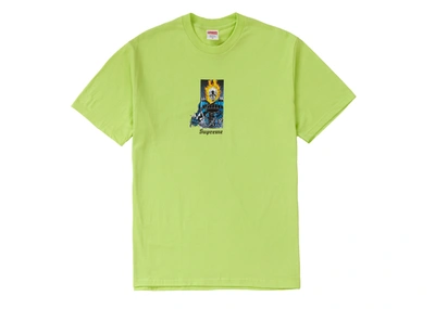 Pre-owned Supreme  Ghost Rider Tee Neon Green