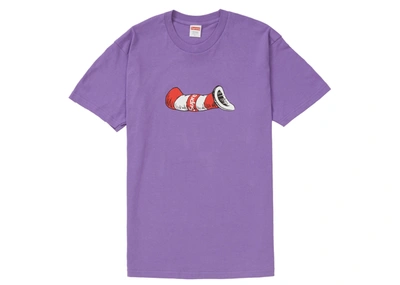 Pre-owned Supreme  Cat In The Hat Tee Purple