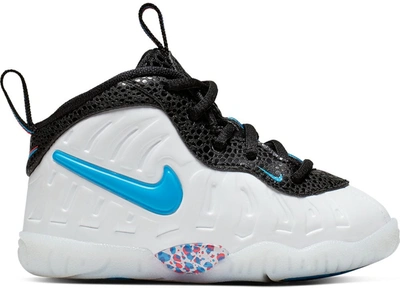 Pre-owned Nike Air Foamposite Pro 3d (td) In White/blue Hero-red Orbit-indigo Force