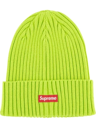 Supreme Overdyed Beanie Hat In Green