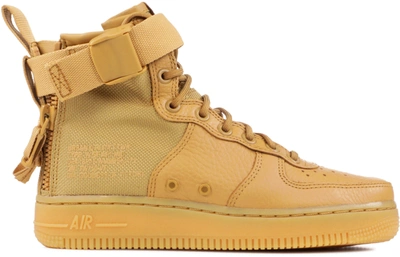 Pre-owned Nike Sf Air Force 1 Mid Elemental Gold (women's) In Elemental Gold/elemental Gold