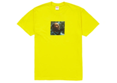 Pre-owned Supreme  Marvin Gaye Tee Yellow