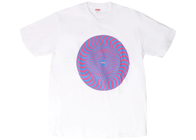 Pre-owned Supreme  Spitfire Classic Swirl T-shirt White