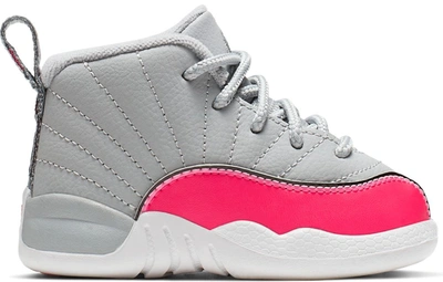 Pre-owned Jordan 12 Retro Wolf Grey Racer Pink (td) In Wolf Grey/racer Pink-black