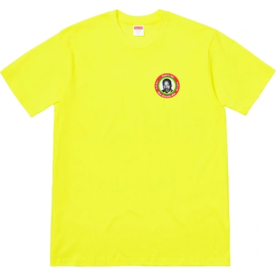 Pre-owned Supreme  Mlk Dream Tee Bright Yellow