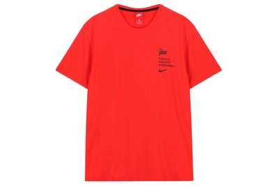 Pre-owned Nike  Nsw Patta Tee Habanero Red