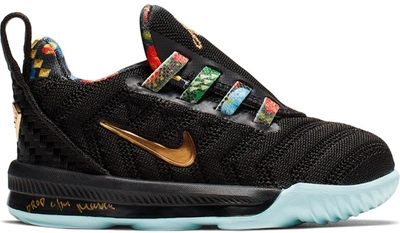 Pre owned Nike Lebron 16 Watch The Throne td In Black metallic
