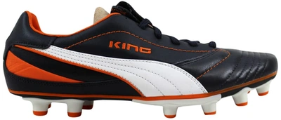 Pre-owned Puma  King Finale I Fg New Navy/white-team Orange (w)