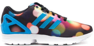 Pre-owned Adidas Originals Zx Flux Lights In Core Black/bright Blue/footwear  White | ModeSens