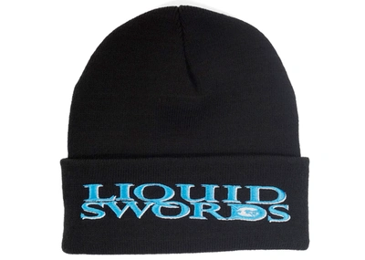 Pre-owned Supreme  Liquid Swords Beanie Black