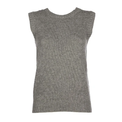 Prada Women's Grey Cashmere Top