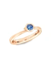 Tamara Comolli Women's Bouton 18k Rose Gold & Blue Sapphire Ring