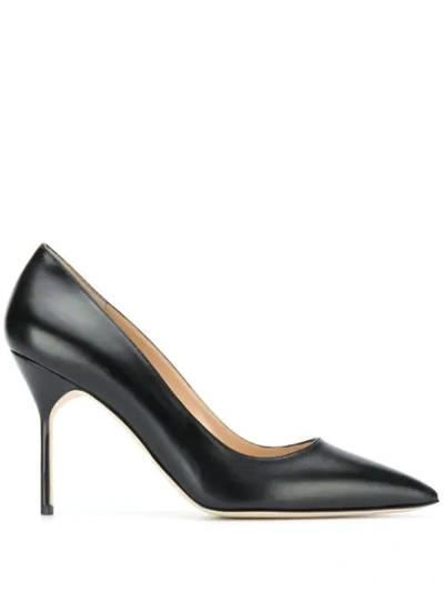 Manolo Blahnik Pointed Toe Pumps In Black