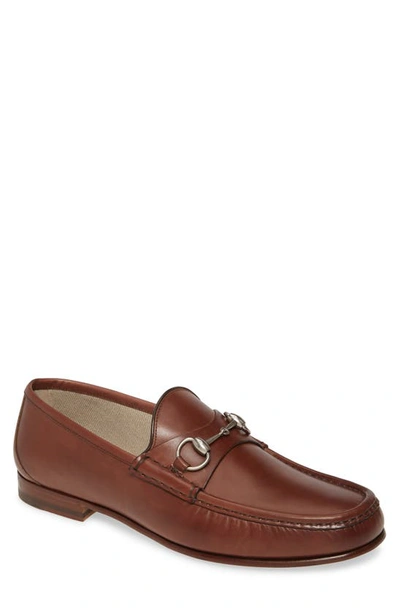 Gucci Men's 1953 Roos Bit Slip-on Loafers In Cocoa