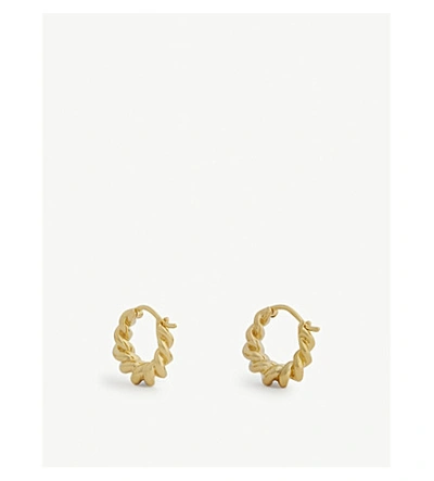 Missoma Mini Tital 18ct Gold Vermeil Hoop Earrings