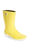 Ugg 'sienna' Rain Boot In Neon Lime