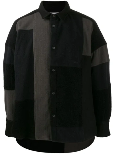 Ambush Patchwork Shirt In Black
