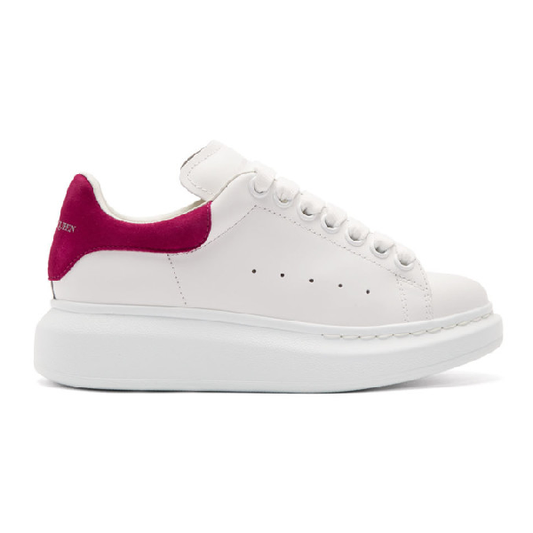 Alexander Mcqueen White And Pink Oversized Sneakers In 9388 Wh/cp ...