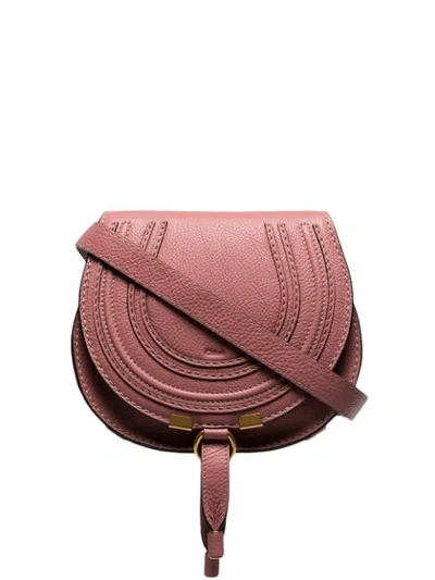 Chloé Mini Marcie Shoulder Bag In Pink