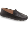 Tod's Gommini Driving Moccasin In Black Leather