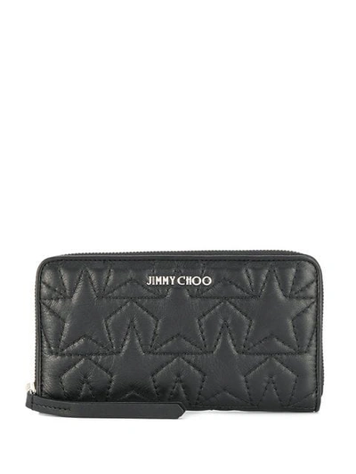 Jimmy Choo Hazel Zipped Wallet In Black
