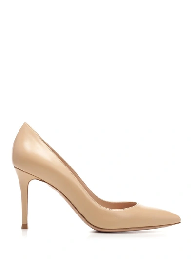 Gianvito Rossi Pointed Toe Pumps In Beige
