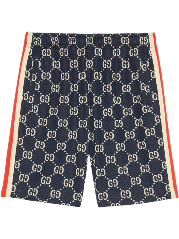 blue gucci shorts
