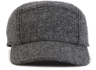 Oamc Noise Wool Hat In Heather Grey
