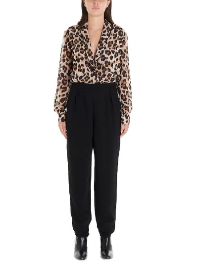 Boutique Moschino Leopard Printed Jumpsuit In Multi