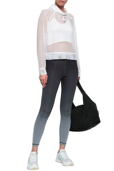 Dkny Stretch-mesh Top In White
