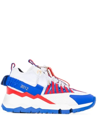 Pierre Hardy White & Blue Victor Cruz Edition Vc1 Sneakers