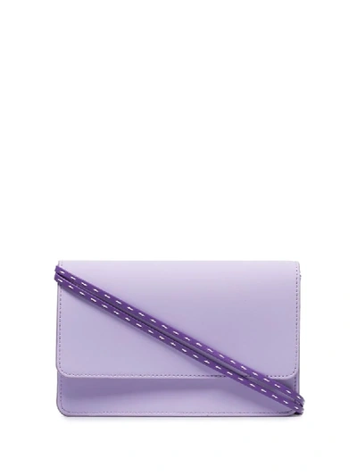 Jacquemus Le Sac Riviera Leather Shoulder Bag In Purple