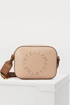 Stella Mccartney Pink Women's Mini Logo Camera Bag In Neutrals